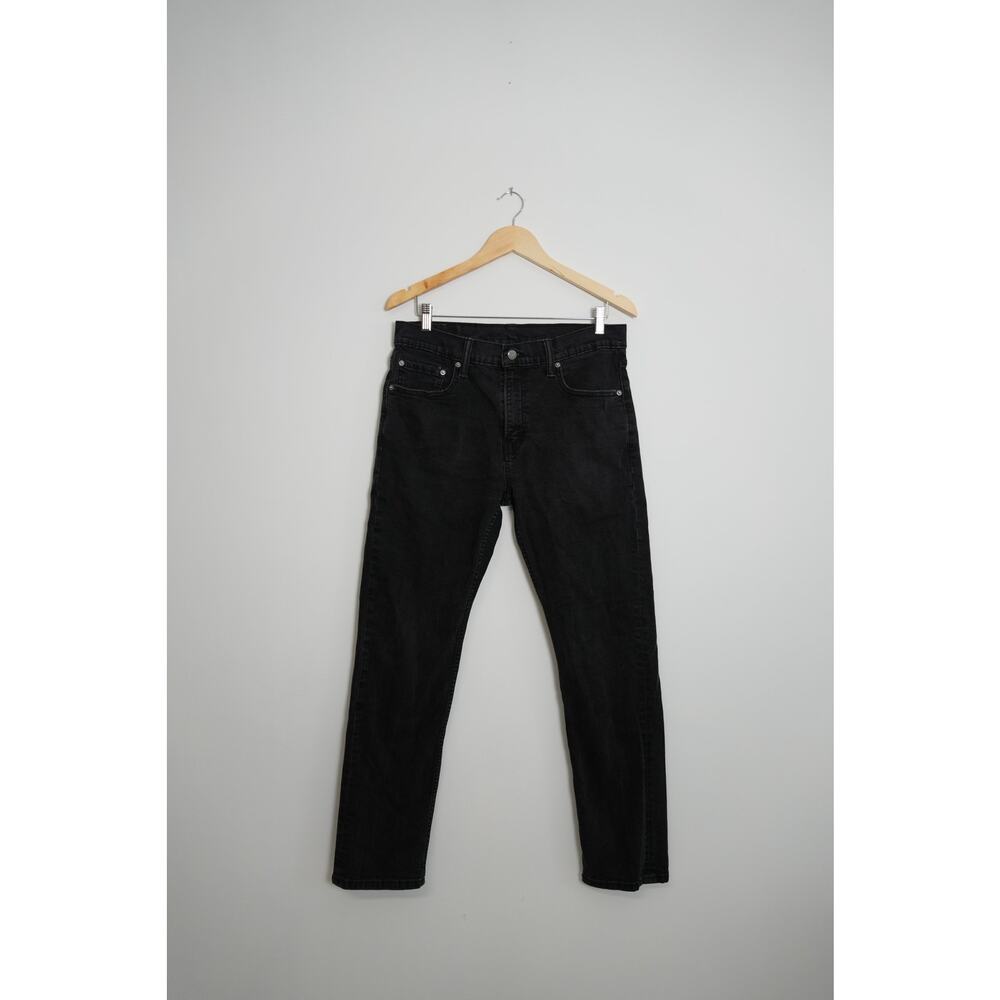 Levi‎ Strauss & Co 502 Men's Black Denim Jeans 33Wx32L